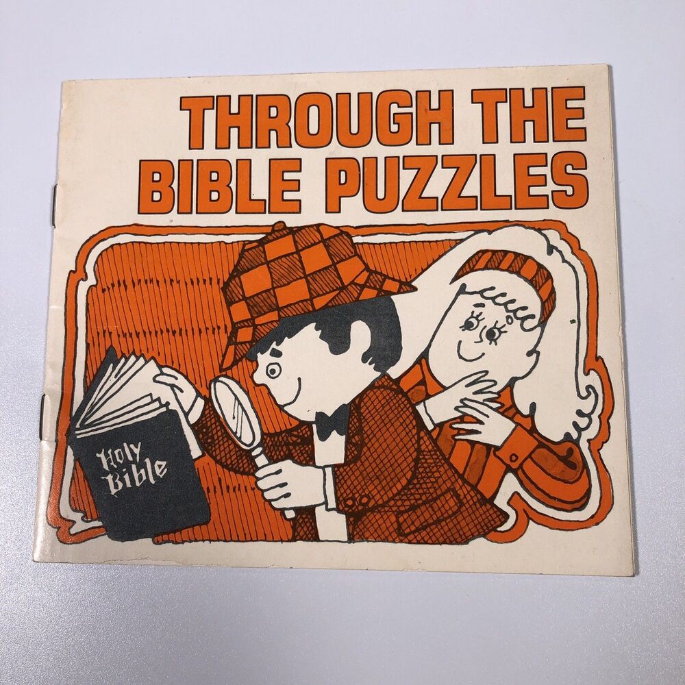 Vintage through the bible puzzles booklet Jesus Christian Children Puzzle Christ